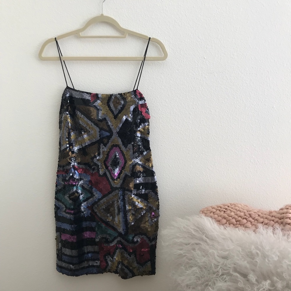Mignon Strappy Sequin Dress